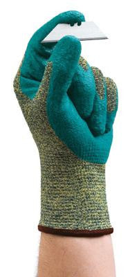 Ansell Size 9 HyFlex Medium Duty Cut Resistant Blue Foam Nitrile Palm Coated Work Glove With Intercept Technology DuPont Kevlar Liner And Knit Wrist