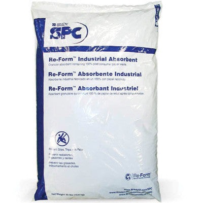 Brady 30 Pound Bag Re-Form 100% Recycled Re-Form Universal Granular Industrial Absorbent