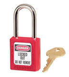 Master Lock Red #410 1 3/4" High Body Safety Lockout Padlock With 1 1/2" Shackle - Keyed Differently