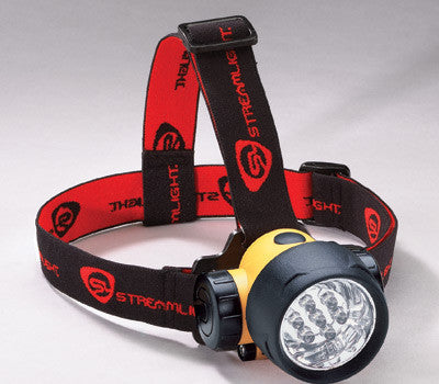 Streamlinght Yellow And Black Septor LED Alkaline Powered Headlamp (3 AAA Alkaline Batteries Included)