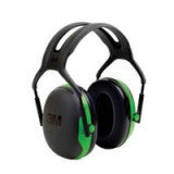 3M Peltor Black And Green Model X1A/37270 Over-The-Head Hearing Conservation Earmuffs