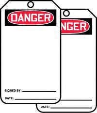 Accuform Signs 5 7/8" X 3 1/8" PF Cardstock Accident Prevention Tag "Danger" (25 Per Package)
