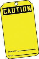 Accuform Signs 5 7/8" X 3 1/8" PF Cardstock Accident Prevention Tag "Caution" (25 Per Package)