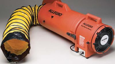 Allegro Industries 8" Plastic COM-PAX-IAL Blower With Canister and 15' Ducting