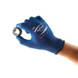 Ansell Size 10 HyFlex Ultralight Weight FORTIX Foam Nitrile Palm Coated Work Glove  With Blue Nylon Spandex Liner And Knitwrist
