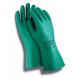Ansell Size 10 Green Sol-Knit 12" Cotton Interlock Lined Supported Nitrile Gloves With Gauntlet Cuff