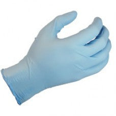 SHOWA Best Glove Medium Blue 9.5" N-DEX Original 4 mil Utility Grade Nitrile Ambidextrous Lightly Powdered Disposable Gloves With Smooth Finish