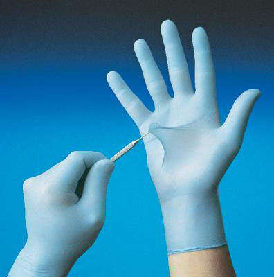 SHOWA Best Glove Small Blue 9.5" N-DEX Medical Exam 4 mil Medical Grade Nitrile Ambidextrous Powder-Free Disposable Gloves With Smooth Finish And Rolled Cuffs