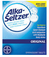 Bayer Original Alka-Seltzer Effervescent Tablets (72 Tablets Per Box)