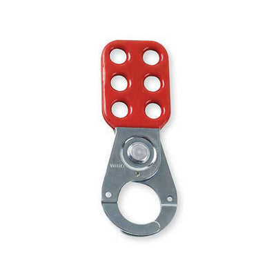 Brady Red Vinyl-Coated High Tensile Steel Lockout Hasps With 1 1/2" Diameter Jaws