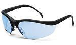 Crews Klondike Safety Glasses With Black Frame And Light Blue Polycarbonate Duramass Anti-Scratch Lens