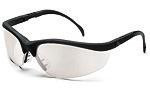 Crews Klondike Safety Glasses With Black Frame And Clear Polycarbonate Duramass Anti-Scratch Indoor/Outdoor Mirror Lens