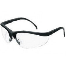 Crews Klondike Safety Glasses With Black Frame And Clear Polycarbonate Duramass AF4 Anti-Scratch Anti-Fog Lens