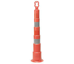 Cortina Safety Products Group 42" Orange Channelizer Cone With 4 6" Engineer Grade Reflective Stripes