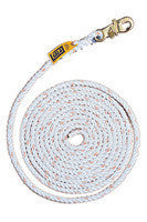DBI/SALA 5/8" X 100' Polyester/Polypropylene Rope Lifeline Assembly With Self Locking Snap Hook At One End