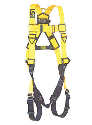 DBI/SALA Universal Delta Vest Style Full Body Size Harness With Back D-Ring, Pass Thru Buckle Leg Straps