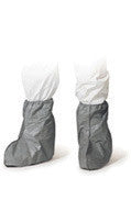 DuPont One Size Fits All Gray 18" 5.4 mil Tyvek Disposable Skid Resistant Boot Cover/Shoe Cover With Elastic Top (100 Per Case)