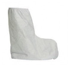 DuPont One Size Fits All White 18" 5.4 mil Tyvek Disposable Boot Cover With Elastic Top (100 Per Case)