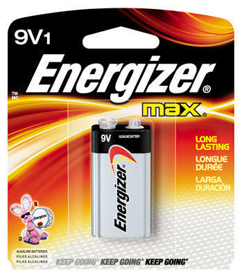 Energizer MAX 9 Volt Alkaline Battery (1 Per Card)