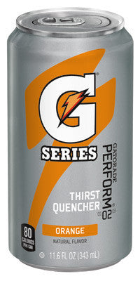 Gatorade 11.6 Ounce Ready To Drink Can Orange Electrolyte Drink (24 Cans Per Case)