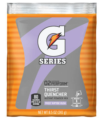 Gatorade 8.5 Ounce Instant Powder Pouch Riptide Electrolyte Drink - Yields 1 Gallon (40 Packets Per Case)
