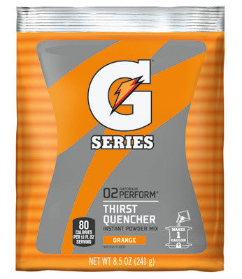 Gatorade 8.5 Ounce Instant Powder Pouch Orange Electrolyte Drink - Yields 1 Gallon (40 Packets Per Case)