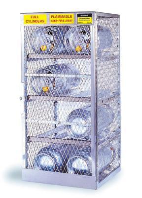 Justrite 65" X 60" X 32" 16 Cylinder Horizontal Storage Locker For Flammables