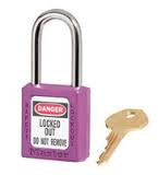 Master Lock Purple #410 1 3/4" High Body Safety Lockout Padlock With 1 1/2" Shackle - Keyed Differently