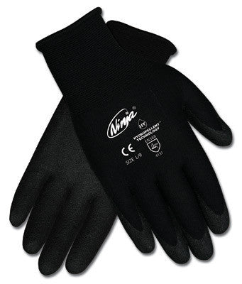 Memphis X-Large Nija HPT 15 Gauge Hydropellant Dark Gray PVC, Foam And Sponge Coated Work Gloves With Black Nylon Liner