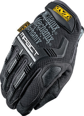 Mechanix Wear X-Large Black M-Pact Full Finger Spandex And Rubber Anti-Vibration Gloves  With Hook & Loop Cuff Poron SRD Foam Palm And Rubberized Grip On Thumb, Index Finger And Palm