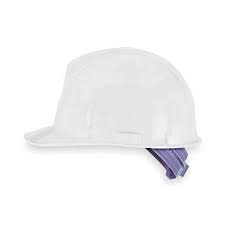 MSA White TopGard Class E Type I Polycarbonate Slotted Hard Cap With 1-Touch Suspension