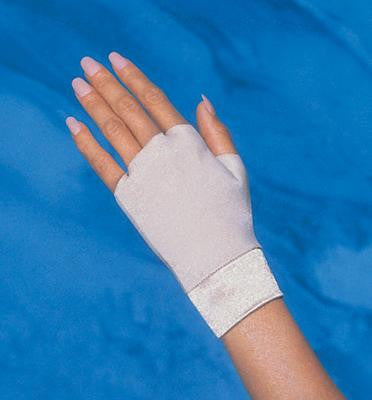 OccuNomix Medium Beige Nylon And Spandex Original OccuMitts Fingerless Ergonomic Support Gloves