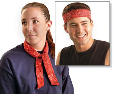 OccuNomix One Size Fits All Cowboy Red MiraCool Bandana