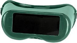 Radnor Fixed Front Welding Goggles With Green Rigid Frame And Shade 5 Green 2" X 4" Lens