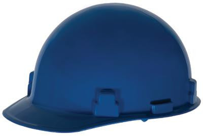 Radnor Blue SmoothDome Class E Type I Polyethylene Slotted Hard Cap With Ratchet Suspension