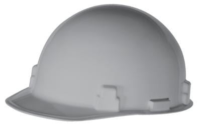 Radnor Gray SmoothDome Class E Type I Polyethylene Slotted Hard Cap With Ratchet Suspension