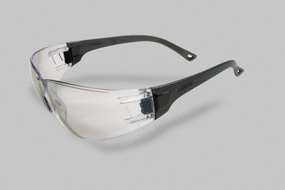 Radnor Classic Series Safety Glasses With Gray Frame And Clear Polycarbonate Anti-Scratch Indoor/Outdoor Lens