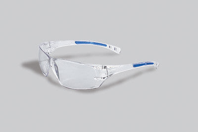 Radnor Cobalt Classic Series Safety Glasses With Clear Frame, Clear Anti-Fog Lens And Adjustable Temples