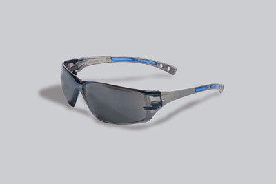 Radnor Cobalt Classic Series Safety Glasses With Charcoal Frame, Gray Lens And Adjustable Temples
