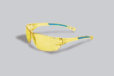 Radnor Cobalt Classic Series Safety Glasses With Amber Frame, Amber Lens And Adjustable Temples