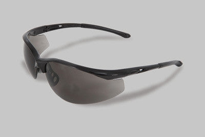 Radnor Select Series Safety Glasses With Black Frame And Gray Anti-Scratch Lens