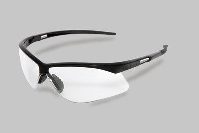Radnor Premier Series Safety Glasses With Black Frame And Clear Polycarbonate Anti-Fog Lens