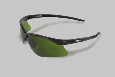 Radnor Premier Series IR Safety Glasses With Black Frame And Green And Shade 3 Polycarbonate Lens