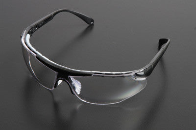 Radnor Elite Plus Series Safety Glasses With Black Frame And Clear Lens