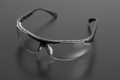 Radnor Elite Plus Series Safety Glasses With Black Frame And Clear Indoor/Outdoor Lens