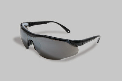 Radnor Elite Plus Series Safety Glasses With Black Frame And Silver Mirror Lens
