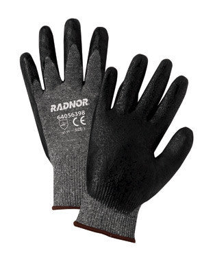 Radnor X-Large Black Premium Foam Nitrile Palm Coated Work Glove With 15 Gauge Seamless Nylon Liner And Knit Wrist