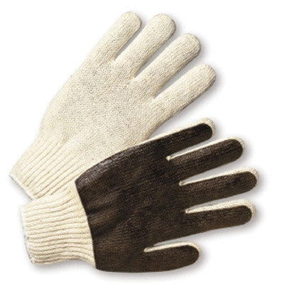 Radnor Ladies' Medium-Weight Cotton/Poly String Knit Glove With PVC Coated Palm