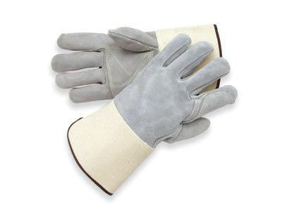Radnor Large Side Split Leather Palm Gloves With Gauntlet Cuff, Full L