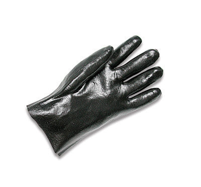 Radnor Large Black 10" Economy PVC Glove Fully Coated With Smooth Finish Palm